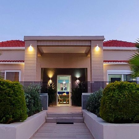 Luxury Villa Eva-Mari With Jacuzzi, 50M From The Beach Stalos Exterior foto