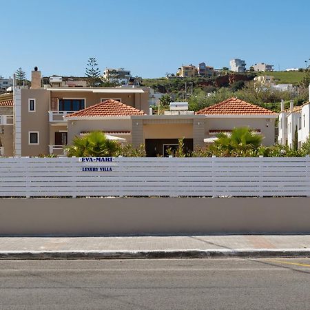 Luxury Villa Eva-Mari With Jacuzzi, 50M From The Beach Stalos Exterior foto