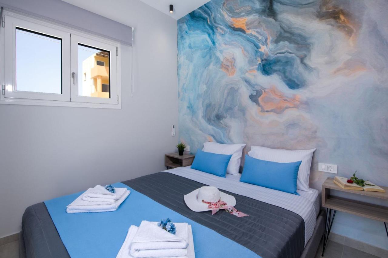 Luxury Villa Eva-Mari With Jacuzzi, 50M From The Beach Stalos Exterior foto