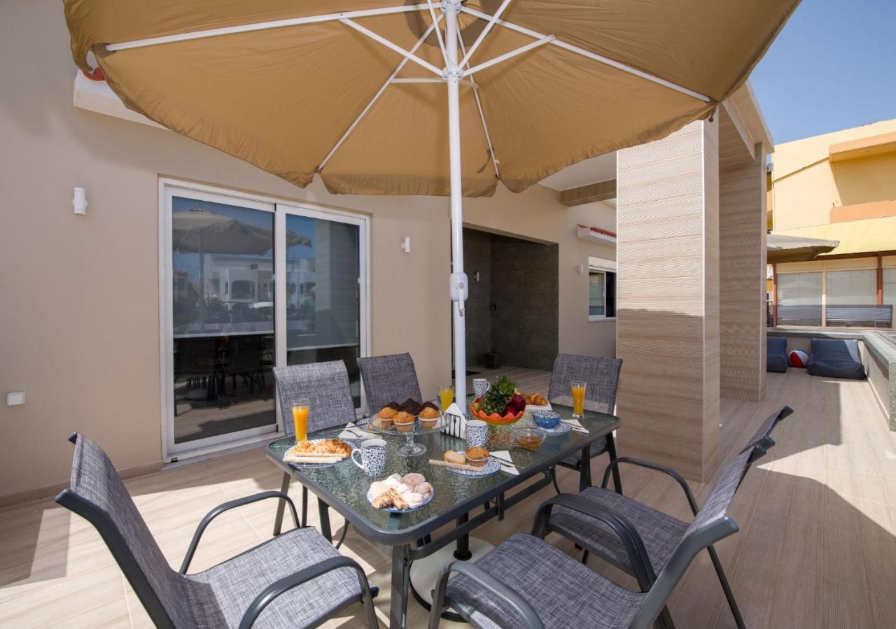 Luxury Villa Eva-Mari With Jacuzzi, 50M From The Beach Stalos Exterior foto