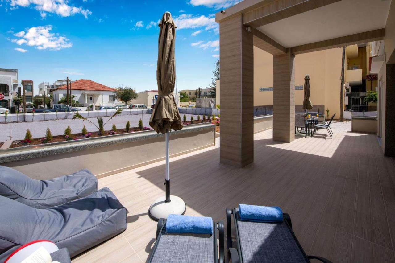 Luxury Villa Eva-Mari With Jacuzzi, 50M From The Beach Stalos Exterior foto