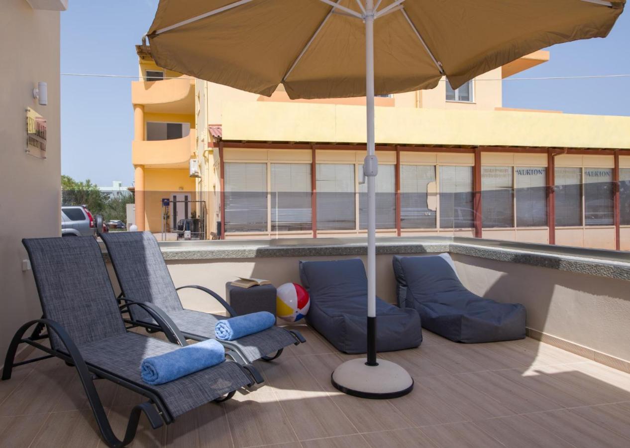 Luxury Villa Eva-Mari With Jacuzzi, 50M From The Beach Stalos Exterior foto