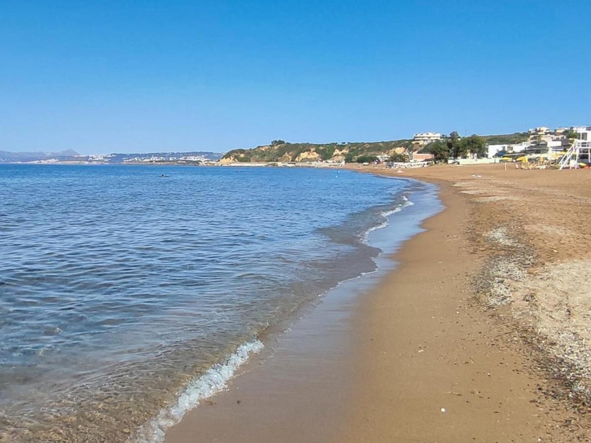 Luxury Villa Eva-Mari With Jacuzzi, 50M From The Beach Stalos Exterior foto