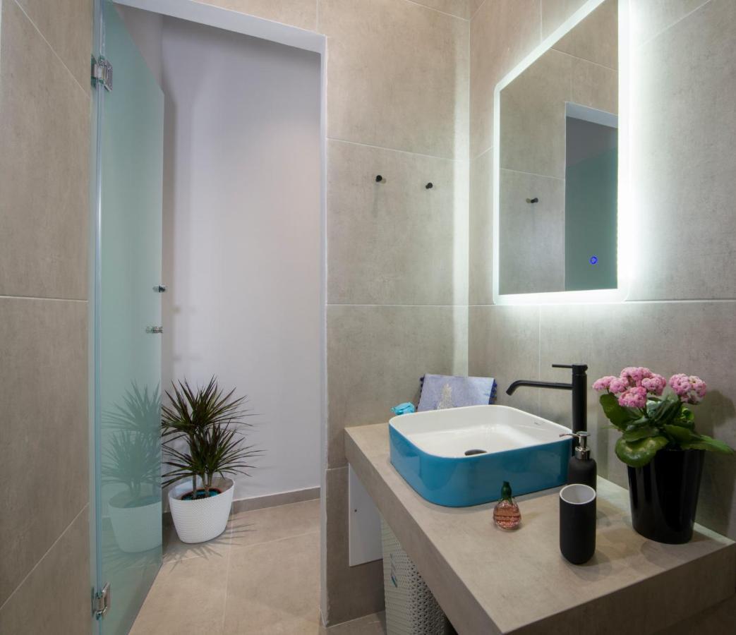 Luxury Villa Eva-Mari With Jacuzzi, 50M From The Beach Stalos Exterior foto